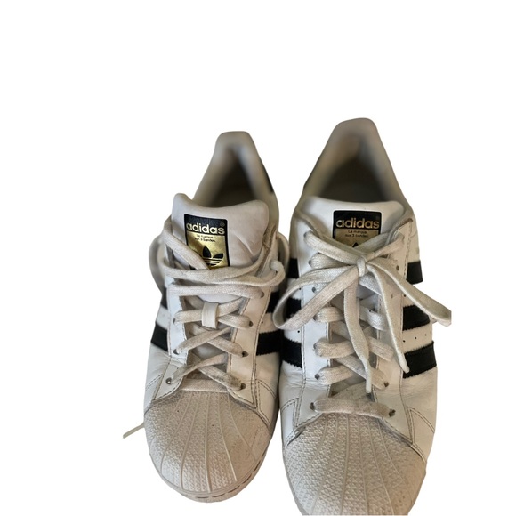 adidas Other - Adidas superstar’s black white sz 7.5 preloved